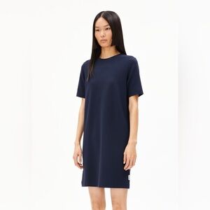 ARMEDANGELS Navy Short Sleeve T-Shirt Dress - Size M